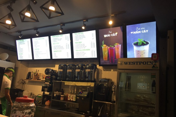 Hộp đèn menu treo