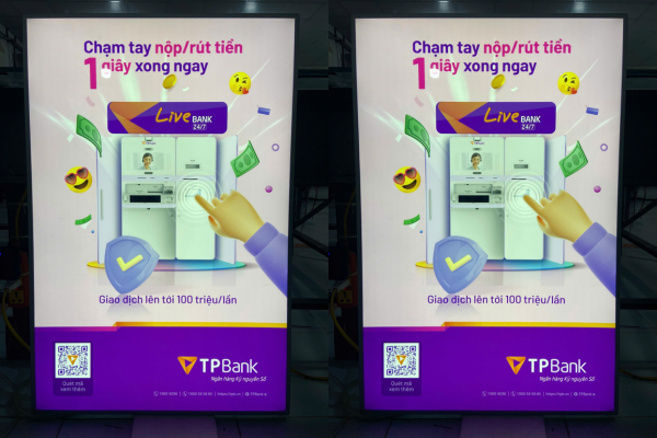 Hộp đèn treo tường TPBank