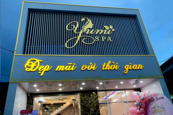 Bảng hiệu mặt tiền spa