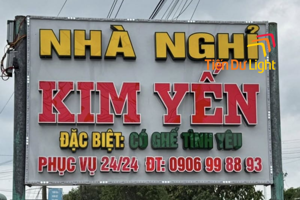 Bảng hiệu chữ nổi  nhà nghỉ