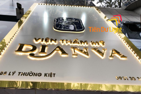 Mẫu biển quảng cáo thẩm mỹ viện chữ nổi đẹp
