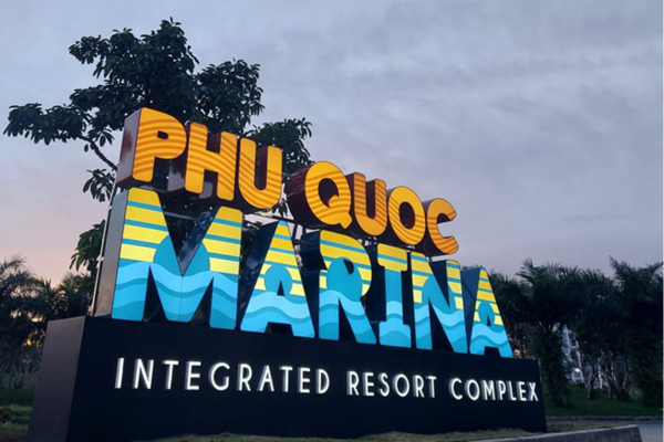 Dự án chữ nổi ngoài trời Marina Phú Quốc - Tiến Dư thực hiện