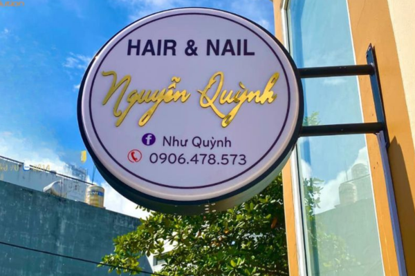 Bảng hiệu quảng cáo tròn chữ nổi