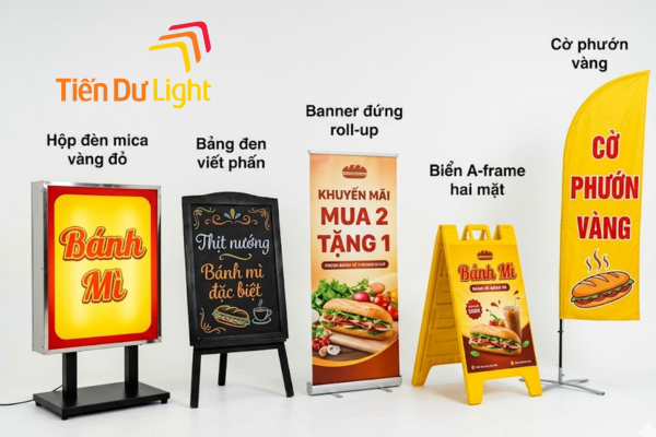 Các loại biển quảng cáo bánh mì đứng