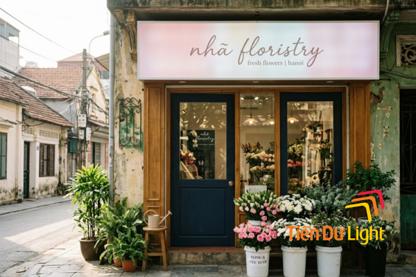 Phong cách biển hiệu hoa tươi nổi bật