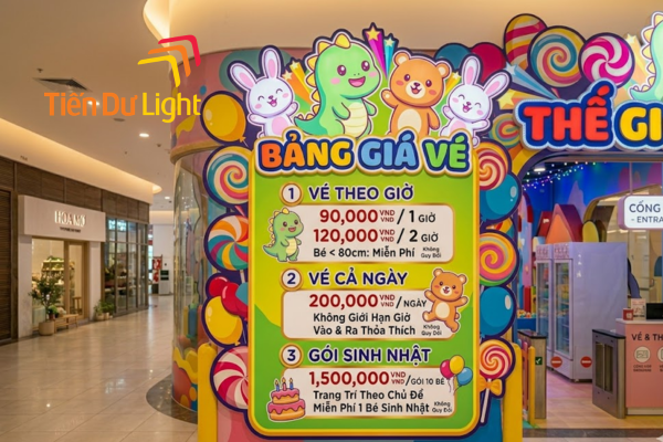 Bảng giá khu vui chơi trẻ em