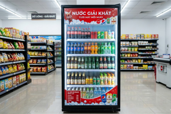 Bên trong cửa hàng nước giải khát