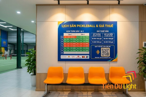 Bảng giá sân pickleball đẹp
