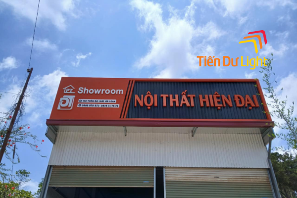 Mẫu biển quảng cáo showroom nội thất đẹp
