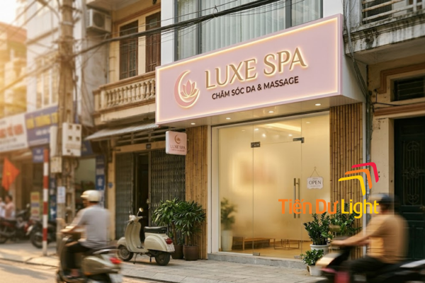 Ứng dụng biển quảng cáo spa