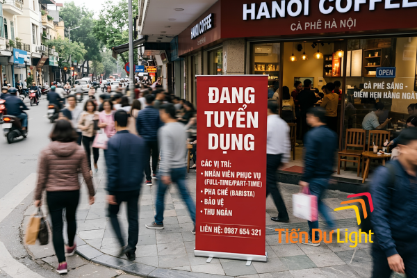 Biển quảng cáo tuyển dụng: Nội dung cần có và bí quyết thu hút ứng viên
