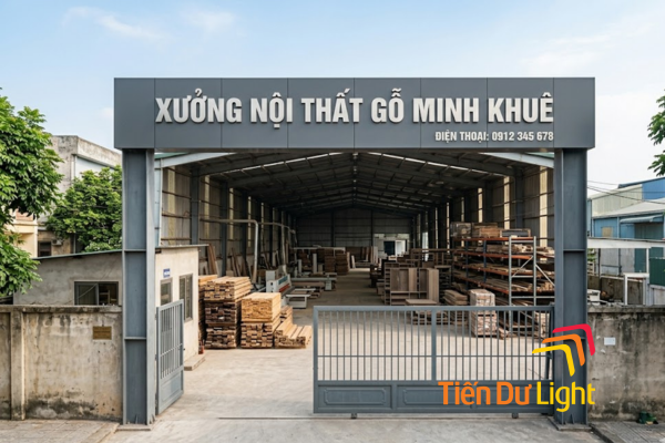 Biển quảng cáo chữ nổi xưởng nội thất