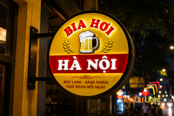 Mẫu biển vẫy quán bia Hà Nội đẹp