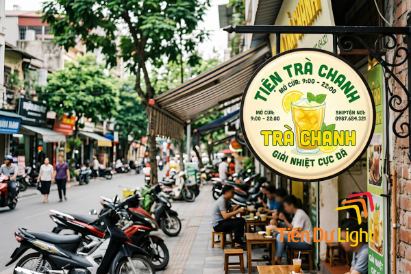Biển vẫy trà chanh hút nổi