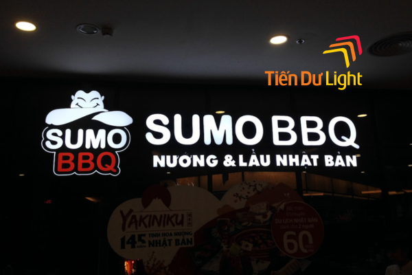 Chữ nổi hộp chiếu sáng mặt 