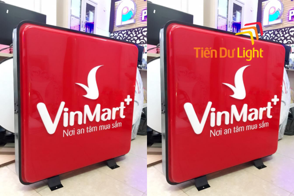 Hộp đèn mica chữ nổi