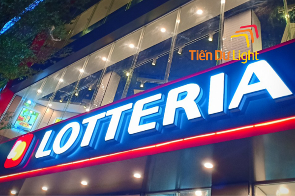 Biển chữ hút nổi sáng mặt